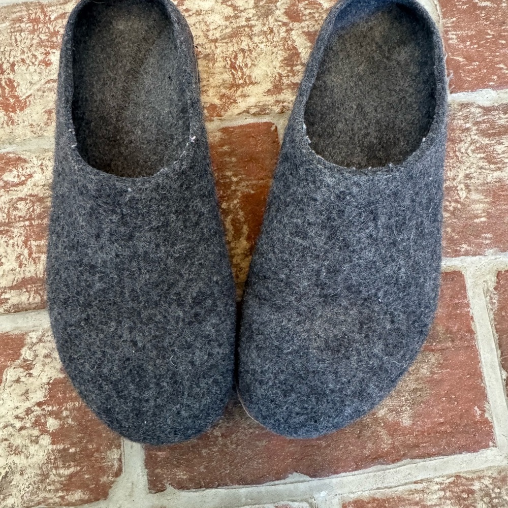 Stegmann Cozy Gray Wool Clogs